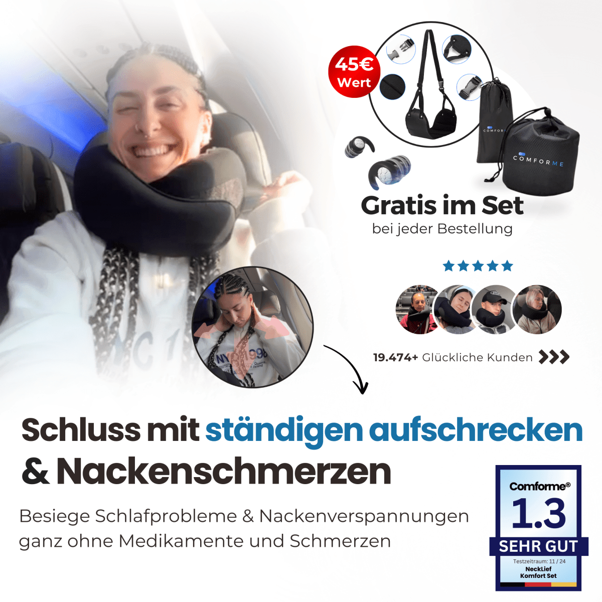 NeckLief – BusinessClass - Komfort zum Economy - Preis - Comforme