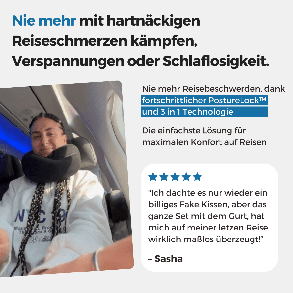 NeckLief™ – Die All in One Lösung für deine nächste Reise - Comforme