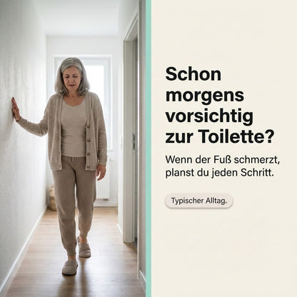 Stoppe den Morgen-Stich, den Anlaufschmerz und das ständige Humpeln – mit VitaStep.