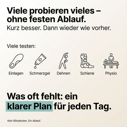 Stoppe den Morgen-Stich, den Anlaufschmerz und das ständige Humpeln – mit VitaStep.