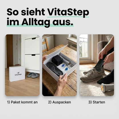 Stoppe den Morgen-Stich, den Anlaufschmerz und das ständige Humpeln – mit VitaStep.