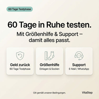 Stoppe den Morgen-Stich, den Anlaufschmerz und das ständige Humpeln – mit VitaStep.